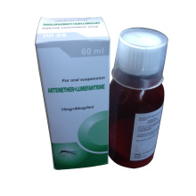 GMP Artemether + Lumefantrine Suspensión seca 180mg + 1080mg / 60ml